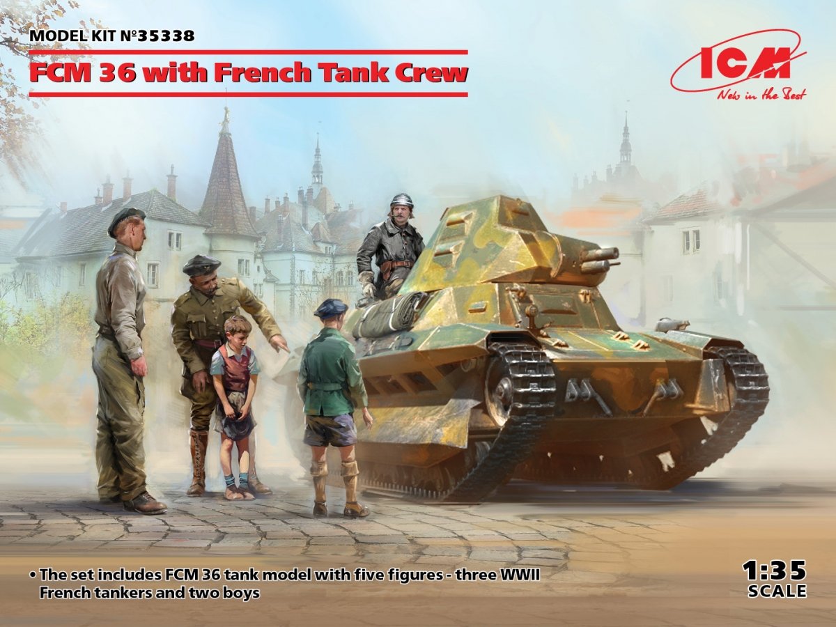 ICM 35338 FCM 36 with French Tank Crew 1/35