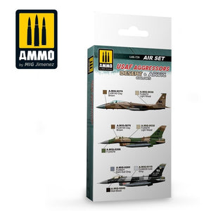 AMMO of Mig Jimenez 7234 USAF AGGRESSORS DESERT &amp;amp; ARTIC COLORS SET 6x17ml – Bild 2