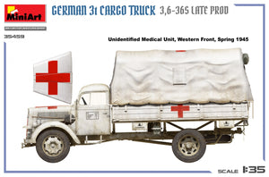 MiniArt 35459 German 3t Cargo Truck 3.5-36s Late Production 1/35 – image 17