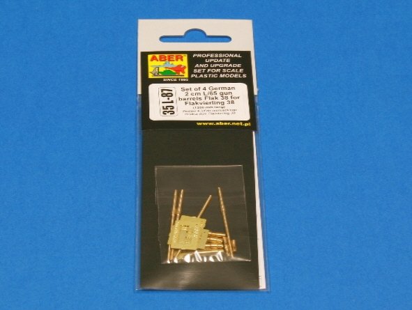 Aber 35L-087 Set of 4 German 2cm L/65 gun barrel for Flakvierling 38 1/35 – Bild 3