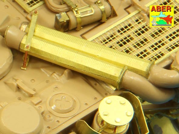 Aber 35A127 Feifel air cleaners tubes for early Tiger I, Ausf.E (Sd.Kfz.181) 1/35 – imagen 8