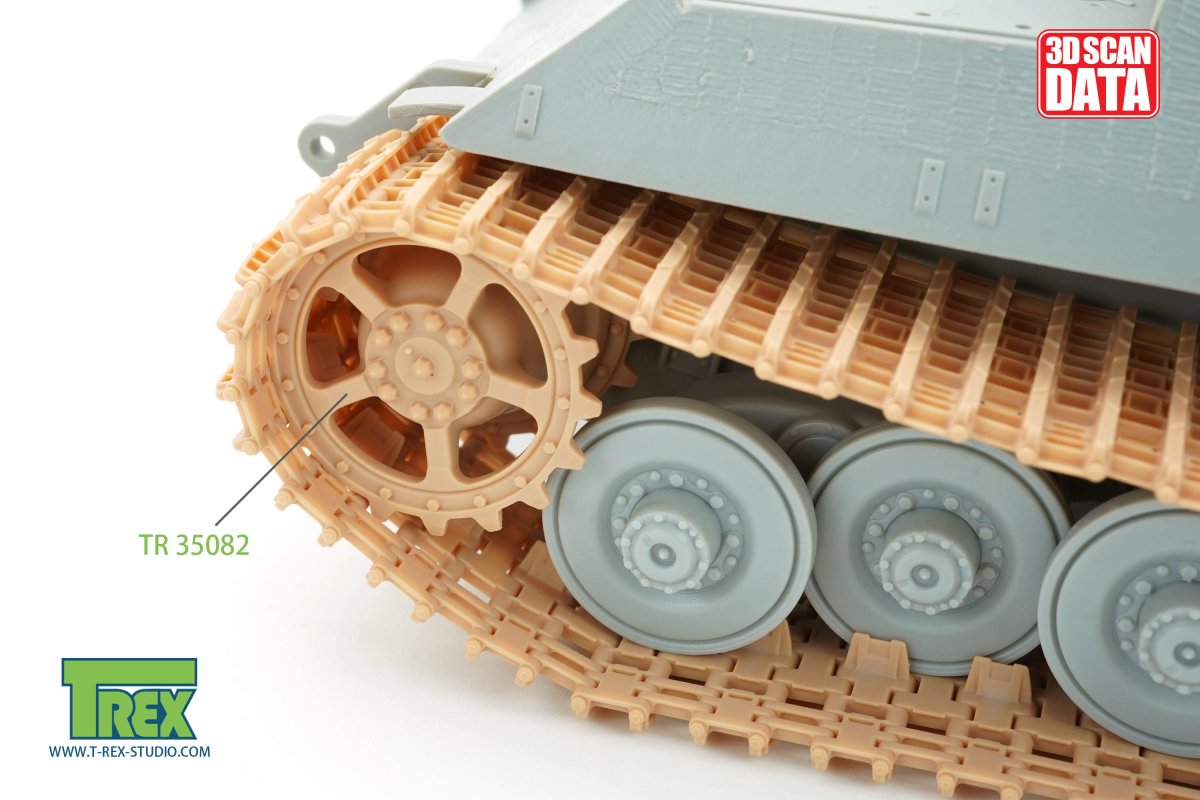 T-Rex Studio TR85052 Jagdtiger Tracks for Porsche Suspension 1/35 – Bild 5