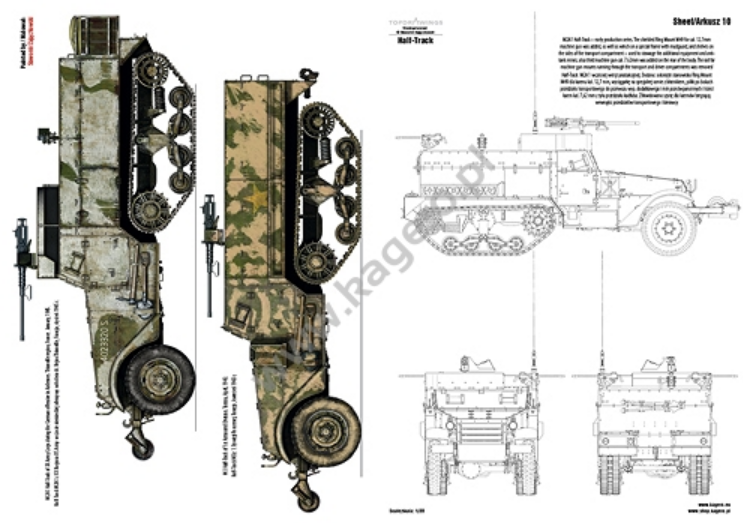 Kagero 7084 Armored Personnel Carrier M2/M3/M4 Half-Track EN/PL – Bild 5