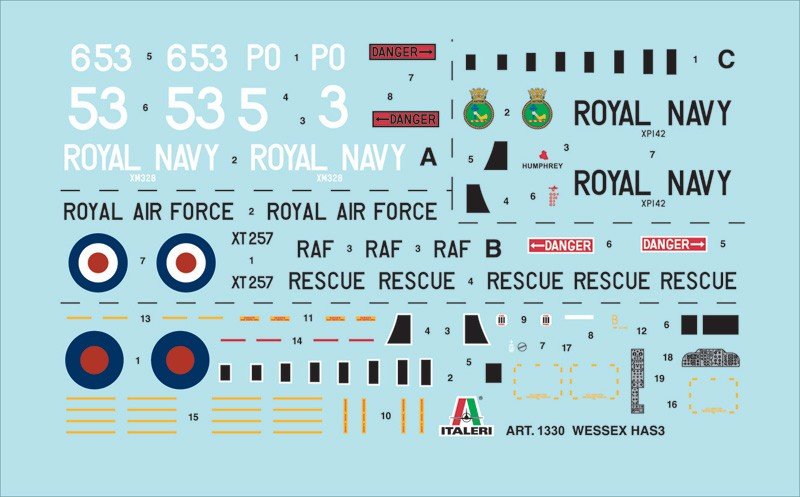 Italeri 1330 Wessex HAS.3 - Falklands War 1/72 – zdjęcie 4
