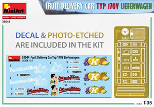 MiniArt 38044 FRUIT DELIVERY VAN TYP 170V LIEFERWAGEN 1/35 – imagen 2