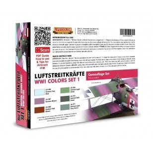Lifecolor CS57 Acrylic paint set German Aircraft WWI 6x22ml – zdjęcie 2