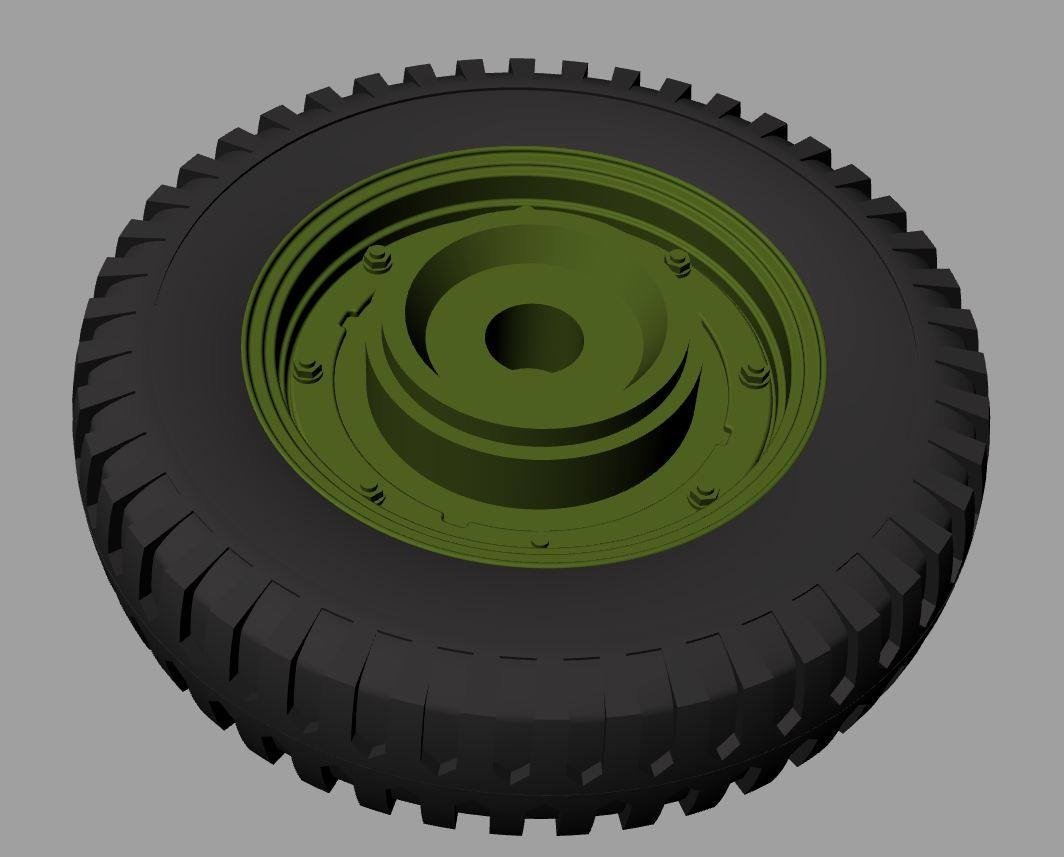 Panzer Art RE35-527 Willys MB “Jeep” road wheels (Goodyear) 1/35 – imagen 2