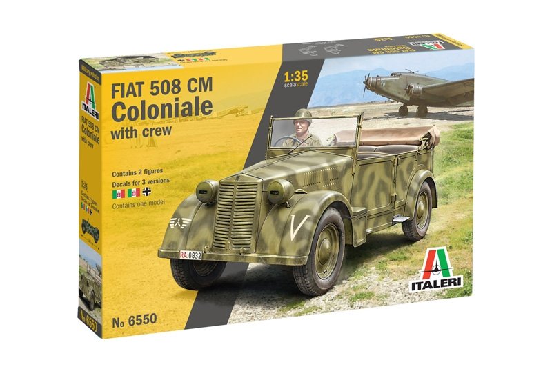 Italeri 6550 Fiat 508 CM Coloniale with Crew 1/35 – image 2