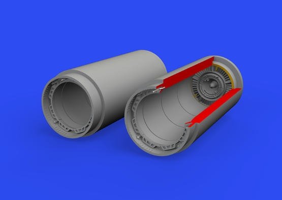 Eduard 648590 MiG-19 exhaust nozzles EDUARD/TRUMPETER 1/48 – immagine 2