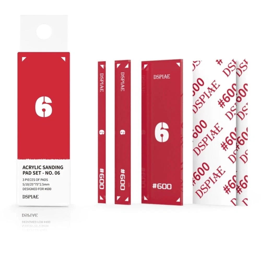 DSPIAE PT-SP06 Acrylic Sanding Pad Set (3 pcs)