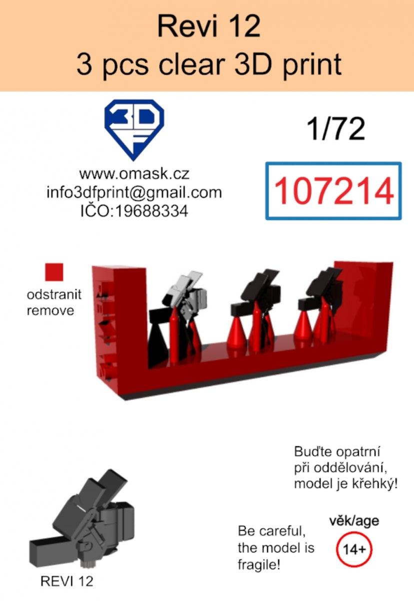 Omask 107214 Revi 12 clear 3D print (3 pcs) 1/72 – image 2