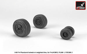 Roues Armory Models AW48325 F-4 Phantom-II avec pneus lestés, fin 1/48