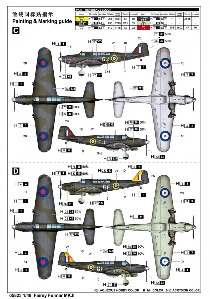 Trumpeter 05823 Fairey Fulmar Mk.II 1/48 – Bild 4