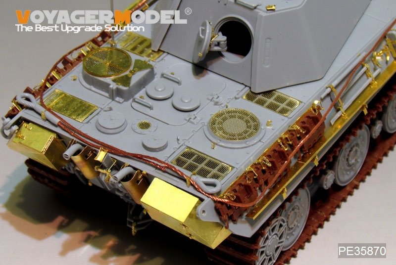 Voyager Model PE35870 WWII German Panther II Prototype Design Plan basic for AMUSING HOBBY 1/35 – immagine 4