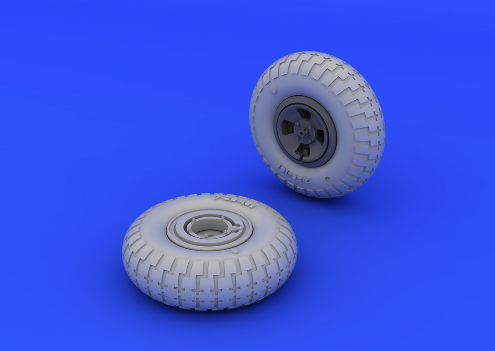 Eduard 648118 Spitfire wheels - 4 spoke w/ pattern 1/48 (EDUARD) – Bild 3