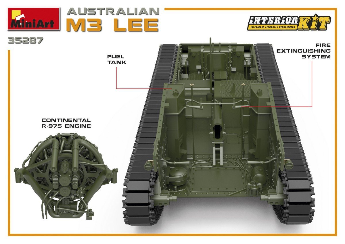 MiniArt 35287 AUSTRALIAN M3 LEE. INTERIOR KIT 1/35 – immagine 10