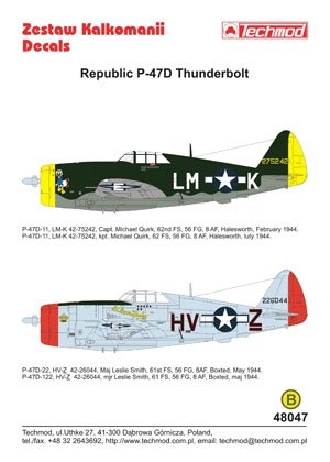 Techmod 48047 - Republic P-47D Thunderbolt 1/48 – immagine 2