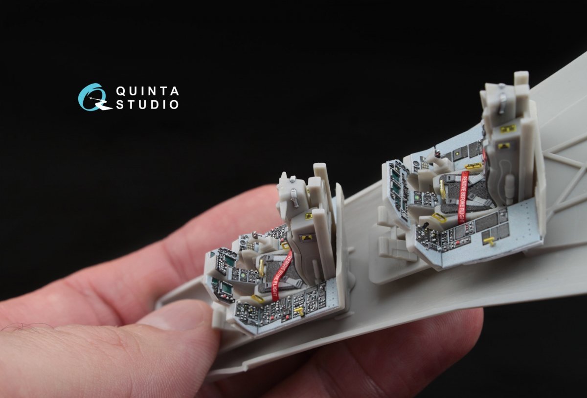 Quinta Studio QD48032 F-16D 3D-Printed &amp;amp; coloured Interior on decal paper (for Hasegawa kit) 1/48 – Bild 7