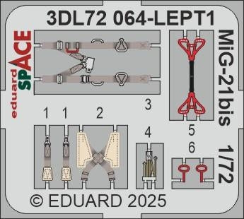 Eduard 3DL72064 MiG-21bis SPACE EDUARD 1/72 – immagine 4