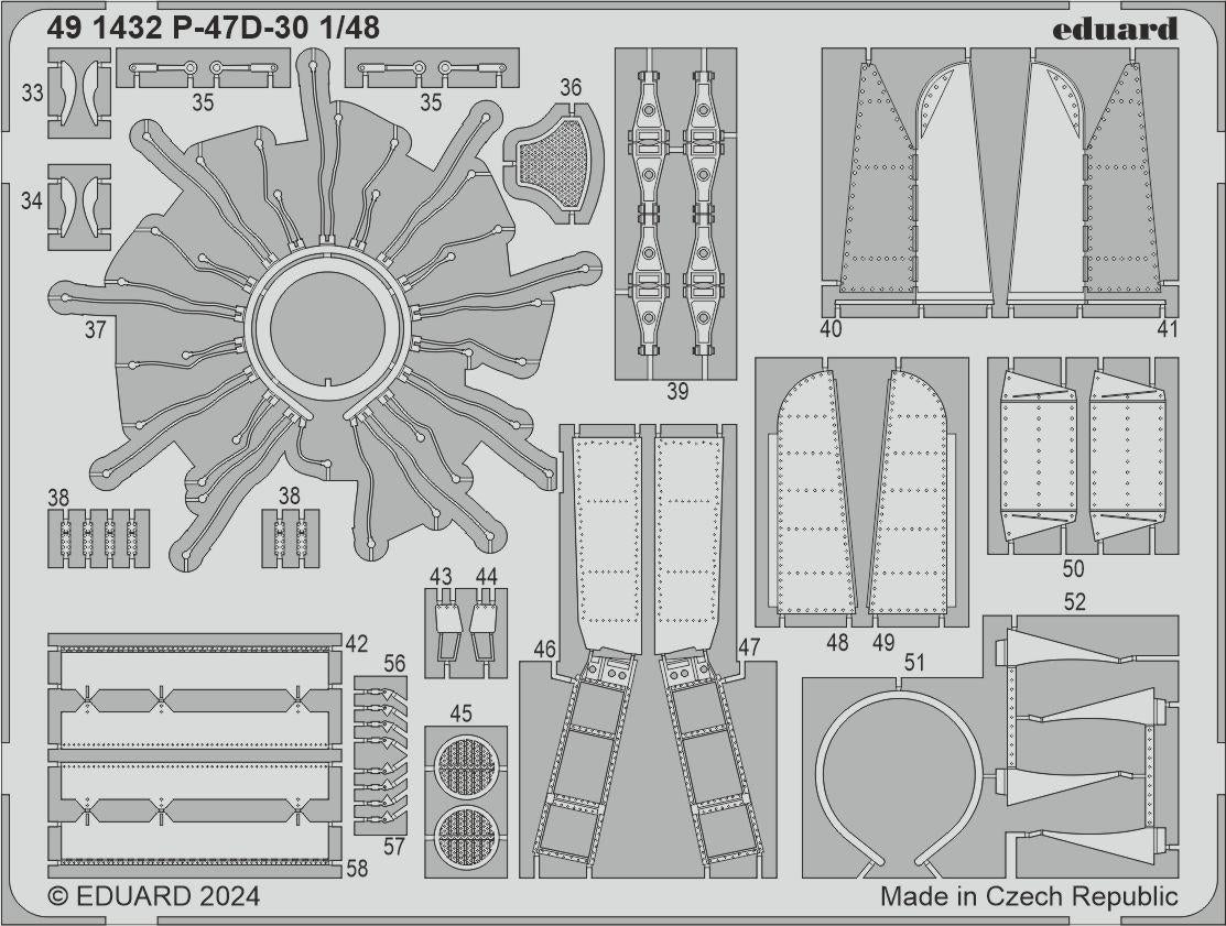 Eduard 491432 P-47D-30 MINIART 1/48 – immagine 2