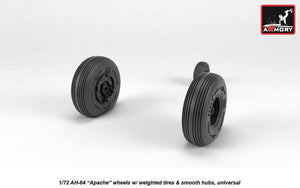 Roues Armory Models AW72335 AH-64 Apache avec pneus lestés, moyeux lisses 1/72 – image 4