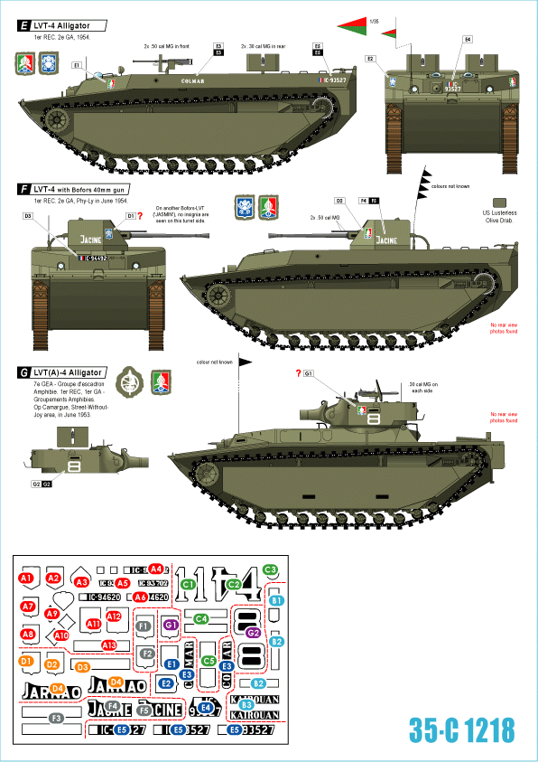 Star Decals 35-C1218 Indochine The Foreign Legion - Regiment Etranger Cavalerie 3 1/35 – Bild 2