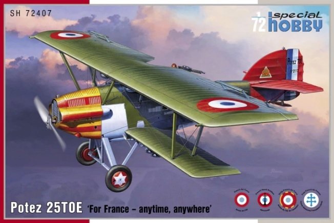 Special Hobby 72407 Potez 25TOE &amp;#39;For France -anytime, anywhere&amp;#39; 1/72