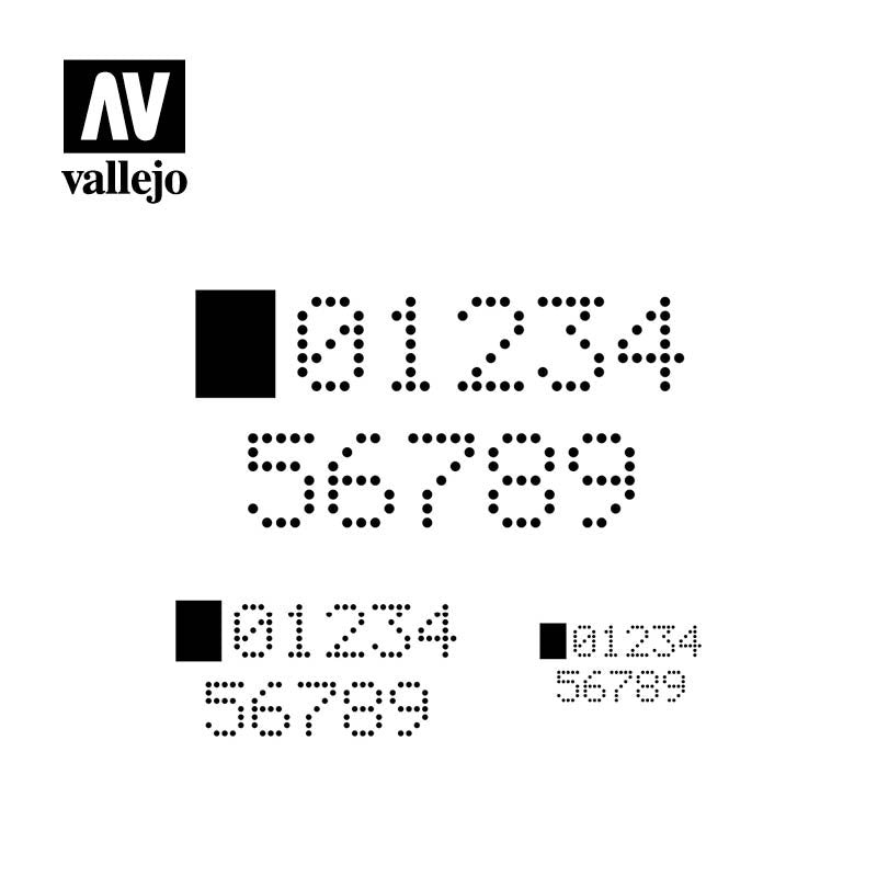 Vallejo ST-SF004 Digital Numbers – immagine 2
