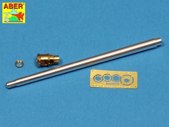 Aber 35L-137 U.S 76 mm M1A2 barrel with muzzle brake for Sherman M4 & M-18 Hellcat 1/35