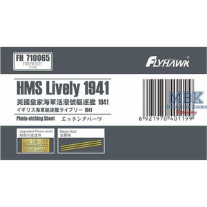 FlyHawk Model FH710065 HMS Lively 1941 Photo-Etched Parts (FH1121) 1/700