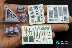 Quinta Studio QD+48204 Tornado ECR German 3D-Printed &amp;amp; coloured Interior on decal paper (Revell) (with 3D-printed resin parts) 1/48 – immagine 5
