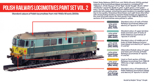Hataka HTK-AS42 Polish Railways locomotives paint set vol. 2 – zdjęcie 2