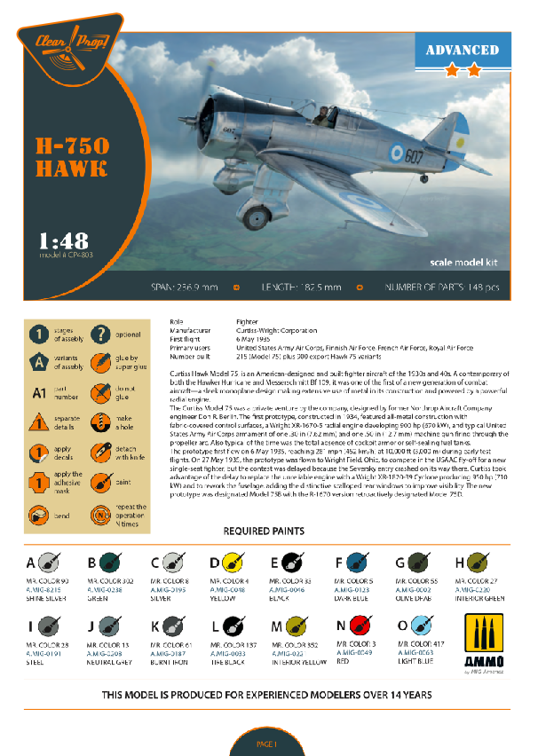 Clear Prop! CP4803 H-75O Hawk ADVANCED KIT 1/48 – image 14