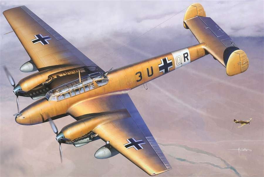 Cyber Hobby 3209 Bf 110 E-2 Trop 1/32 – immagine 2