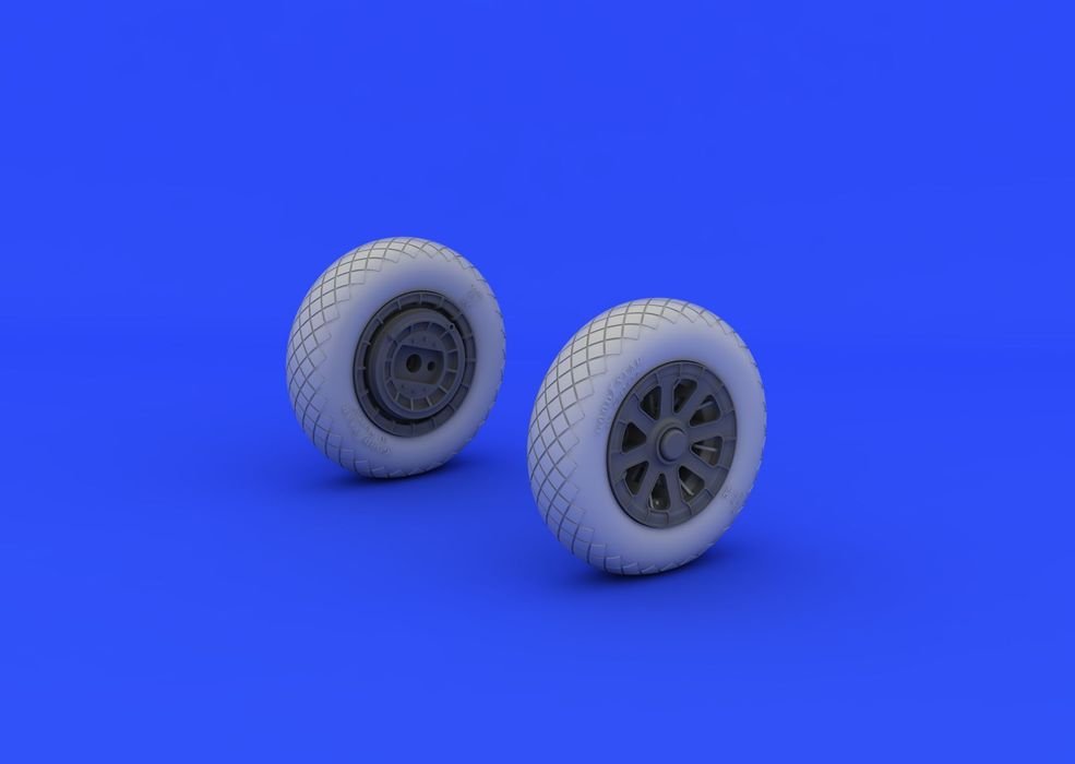 Eduard 632052 F4U-1 wheels diamond pattern 1/32 Tamiya – imagen 4