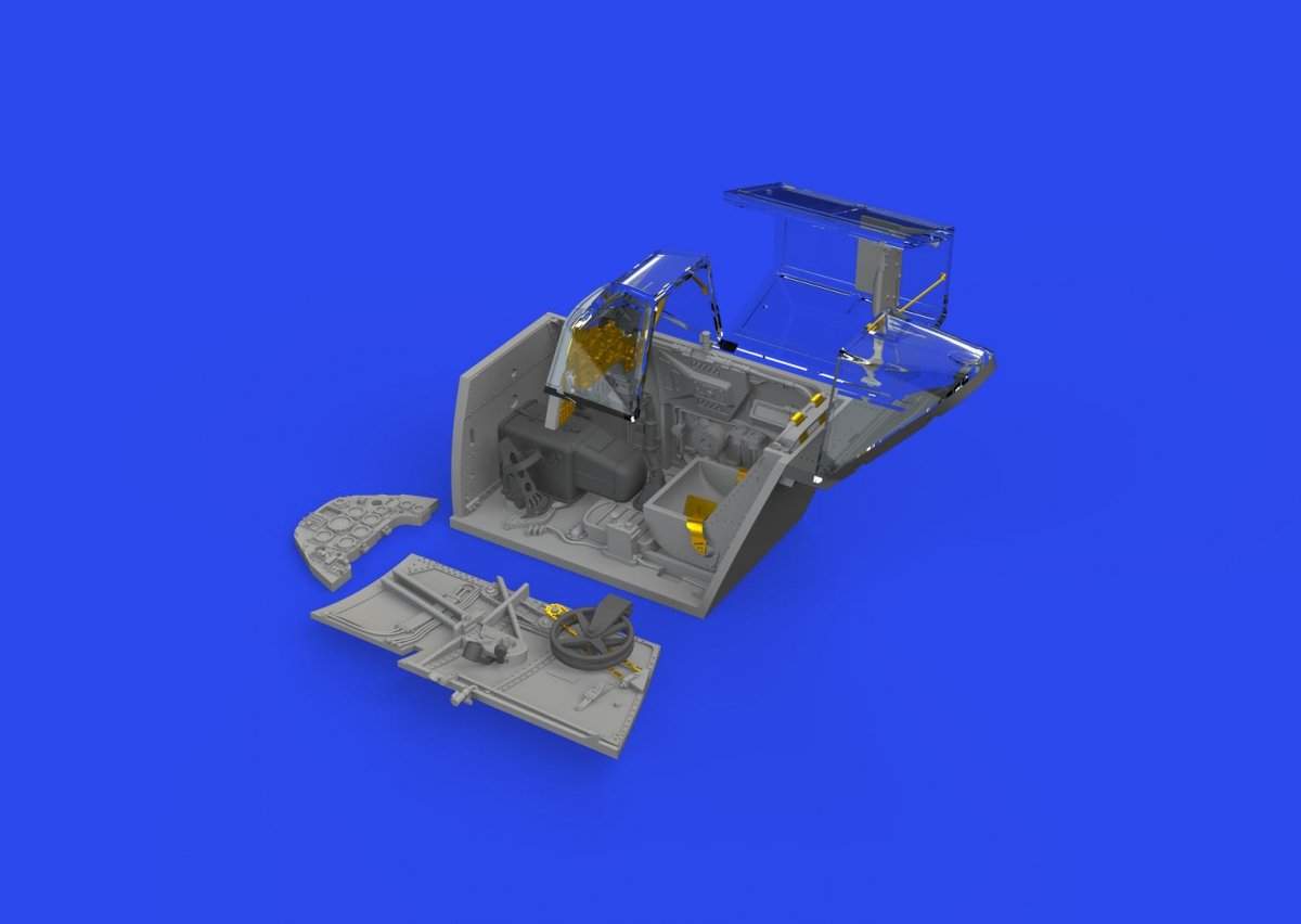 Eduard 648875 Bf 109F cockpit w/ early seat PRINT EDUARD 1/48 – imagen 2