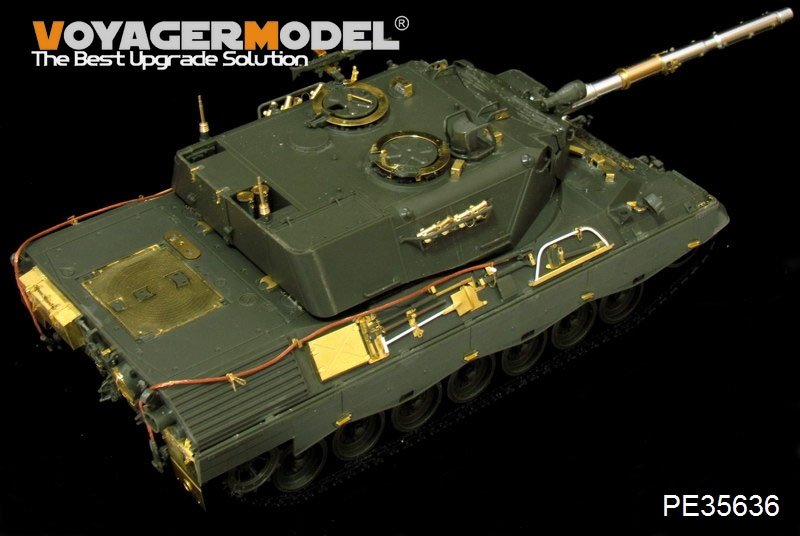 Voyager Model PE35636 Modern German Leopard 1A4 MBT B ver include Gun barrel Gun barrel Include (For MENG TS-007) 1/35 – imagen 3