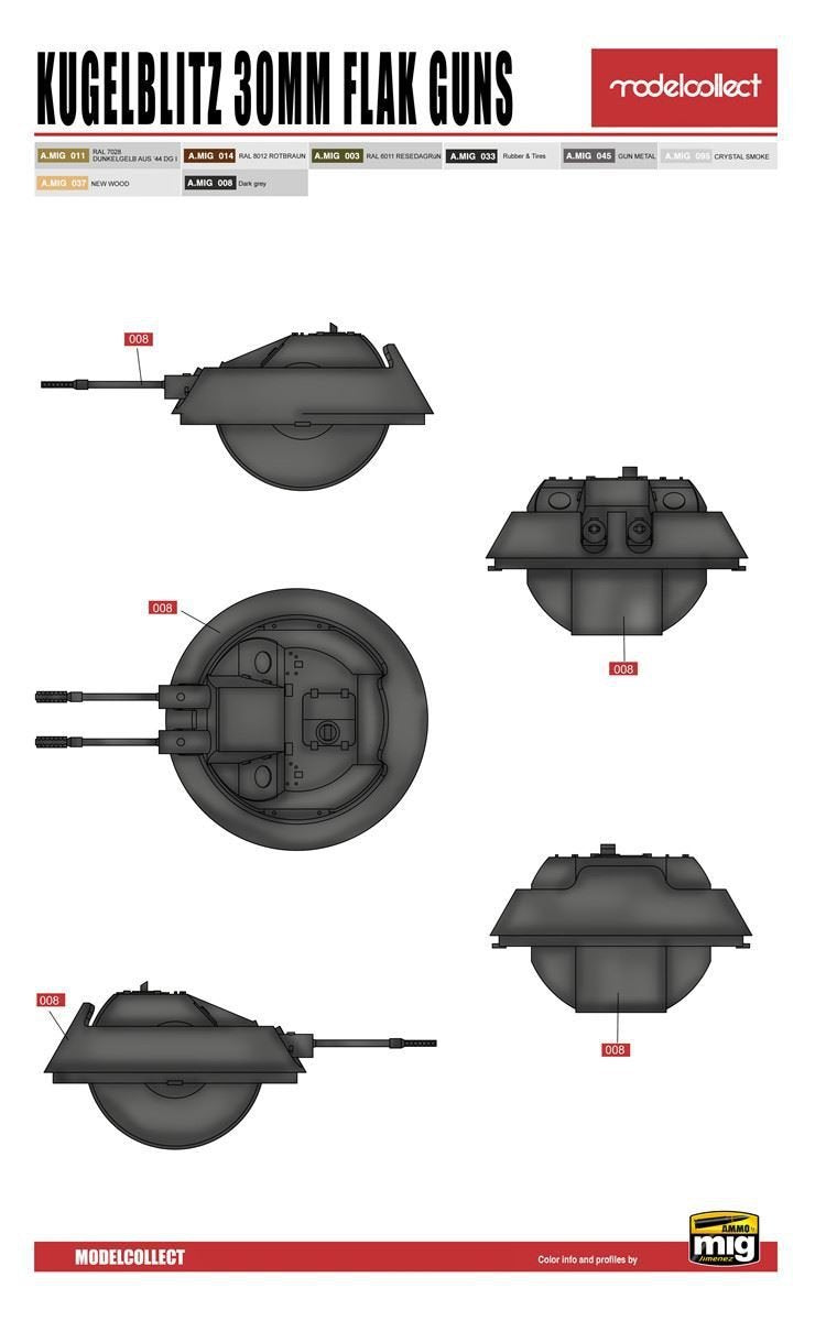 Modelcollect UA72150 WWII Germany landcruiser p.1000 ratte weapon set pack 1/72 – Bild 10