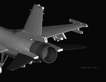 Hobby Boss 80272 F-16A Fighting Falcon 1/72 – zdjęcie 5