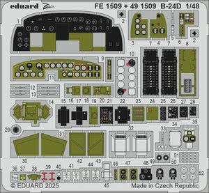 Eduard 491509 B-24D cockpit &amp;amp; engines HOBBY BOSS 1/48 – Bild 2