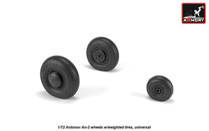Armory Models AW72057 Antonov An-2/An-3 Colt wheels w/ weighted tires 1/72 – imagen 3