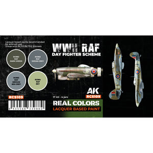 AK Interactive RCS109 WWII RAF Day Fighter Scheme 4x17ml – Bild 2