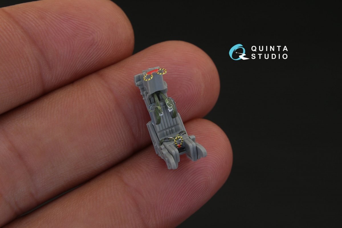 Intérieur imprimé en 3D et coloré sur papier décalcomanie Quinta Studio QD72025 F-14A (pour kit GWH) 1/72 – image 6