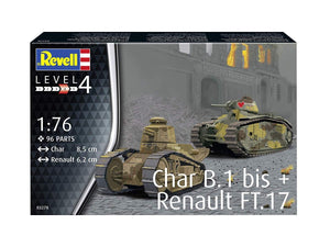 Revell 03278 Char. B.1 bis - Renault FT.17 1/76 – imagen 3