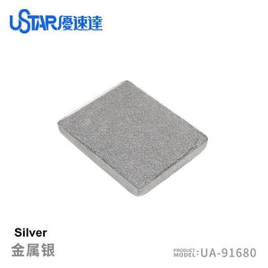 U-Star UA-91680 Aging Enamel Powder Metallic Silver – zdjęcie 2