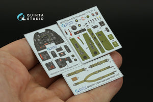 Quinta Studio QD32144 P-51D Mustang 3D-Printed &amp;amp; coloured Interior on decal paper (Trumpeter) 1/32 – imagen 3
