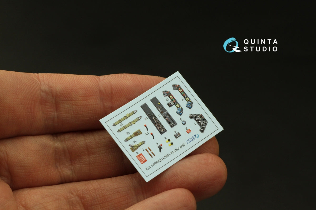 Quinta Studio QD72093 Ta 152C/H 3D-Printed &amp;amp; coloured Interior on decal paper (Dragon) 1/72 – Bild 3