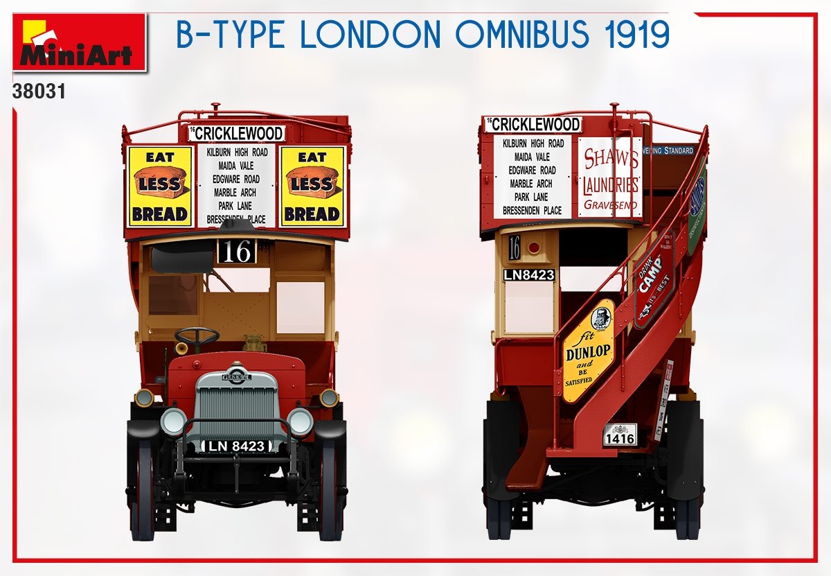 MiniArt 38031 B-TYPE LONDON OMNIBUS 1919 1/35 – Bild 13
