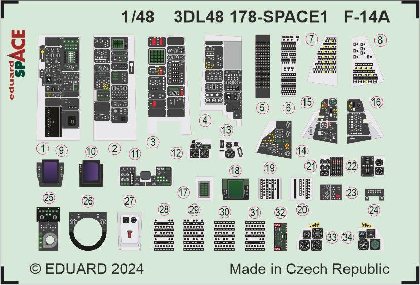 Eduard 3DL48178 F-14A SPACE GREAT WALL HOBBY 1/48 – image 4