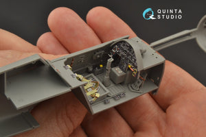 Quinta Studio QD35041 Bf 109G-6 3D-Printed &amp;amp; coloured Interior on decal paper (for Border Model kit) 1/35 – immagine 4